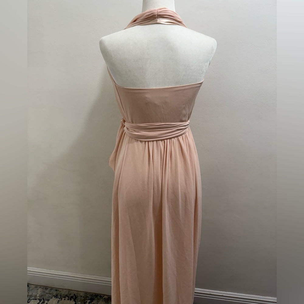 Joanna August Ceremony Soft Pink Maxi Dress Size Medium GUC - Picture 6 of 9